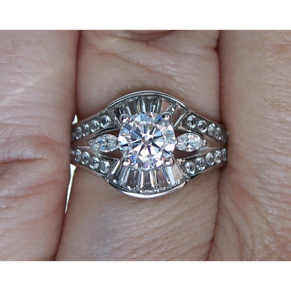 STAINLESS STEEL Cubic Zirconia Ring - Picture 4 of 14